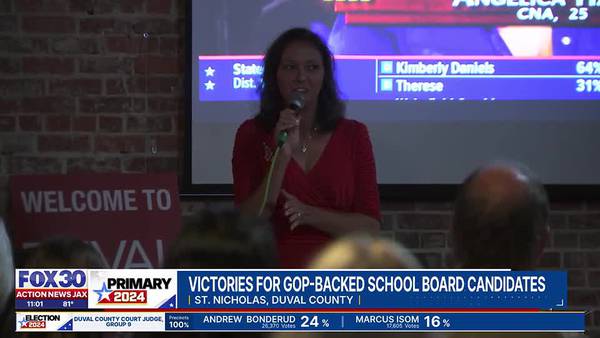 Two GOP backed candidates celebrate victory in Duval County School Board race