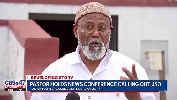 Pastor doubling down, holds news conference calling out Jacksonville Sheriff’s Office