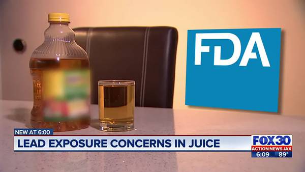 Lead exposure in juice