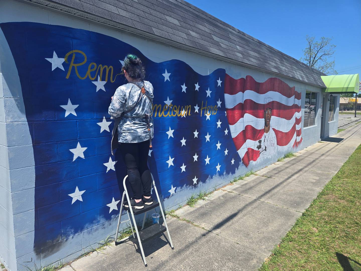 Sgt. Kennedy Sanders mural