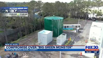 Neptune Beach city council allows project to move forward, still wants Big Green Monster removed