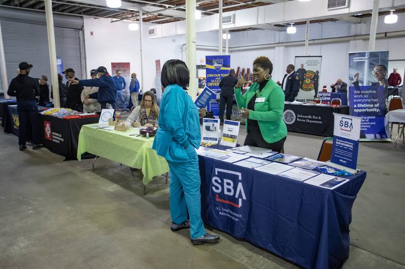 Day 1 of the annual Veterans Stand Down event included a job fair.