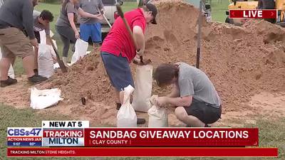 Hurricane Milton: Clay County neighbors stock up on sandbags ahead of the storm