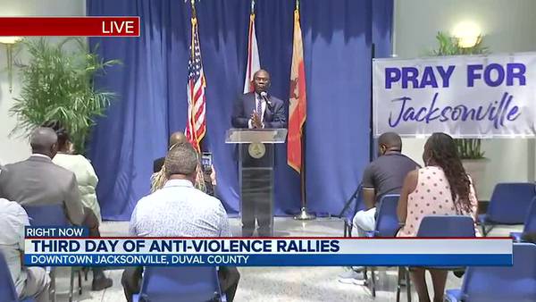 Third day of anti-violence rallies in Jacksonville