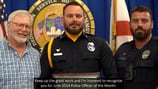 JSO officer awarded June 2024 Police Officer of the Month for work in traffic enforcement