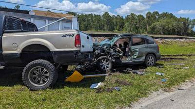 Photos: SJC three vehicle crash, patient transported by TraumaOne 