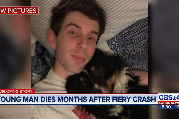Young man dies months after fiery crash