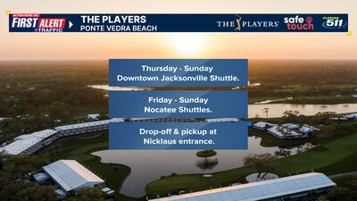 First Alert Traffic: Convenient shuttle options for THE PLAYERS Tournament Week