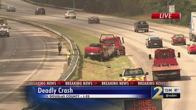 Man killed when tree falls on pickup truck while driving on I-20