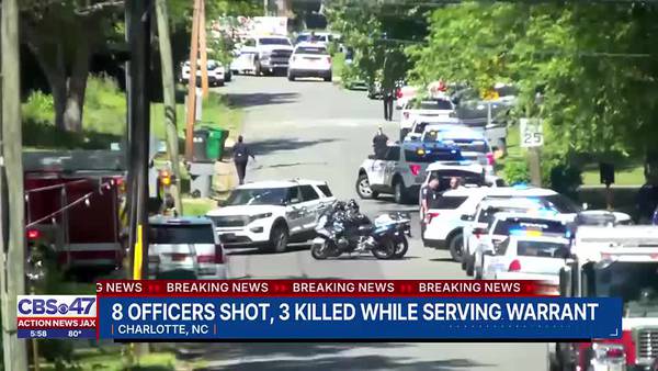 8 officers shot, 3 killed while serving warrant