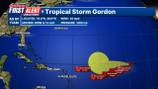 Tropical Storm Gordon forms in the Atlantic Ocean