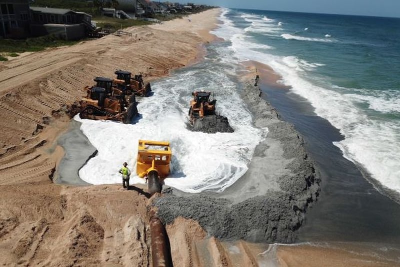 Mickler's Landing beach parking and access re-opened as Ponte Vedra Beach Restoration Project is ongoing.