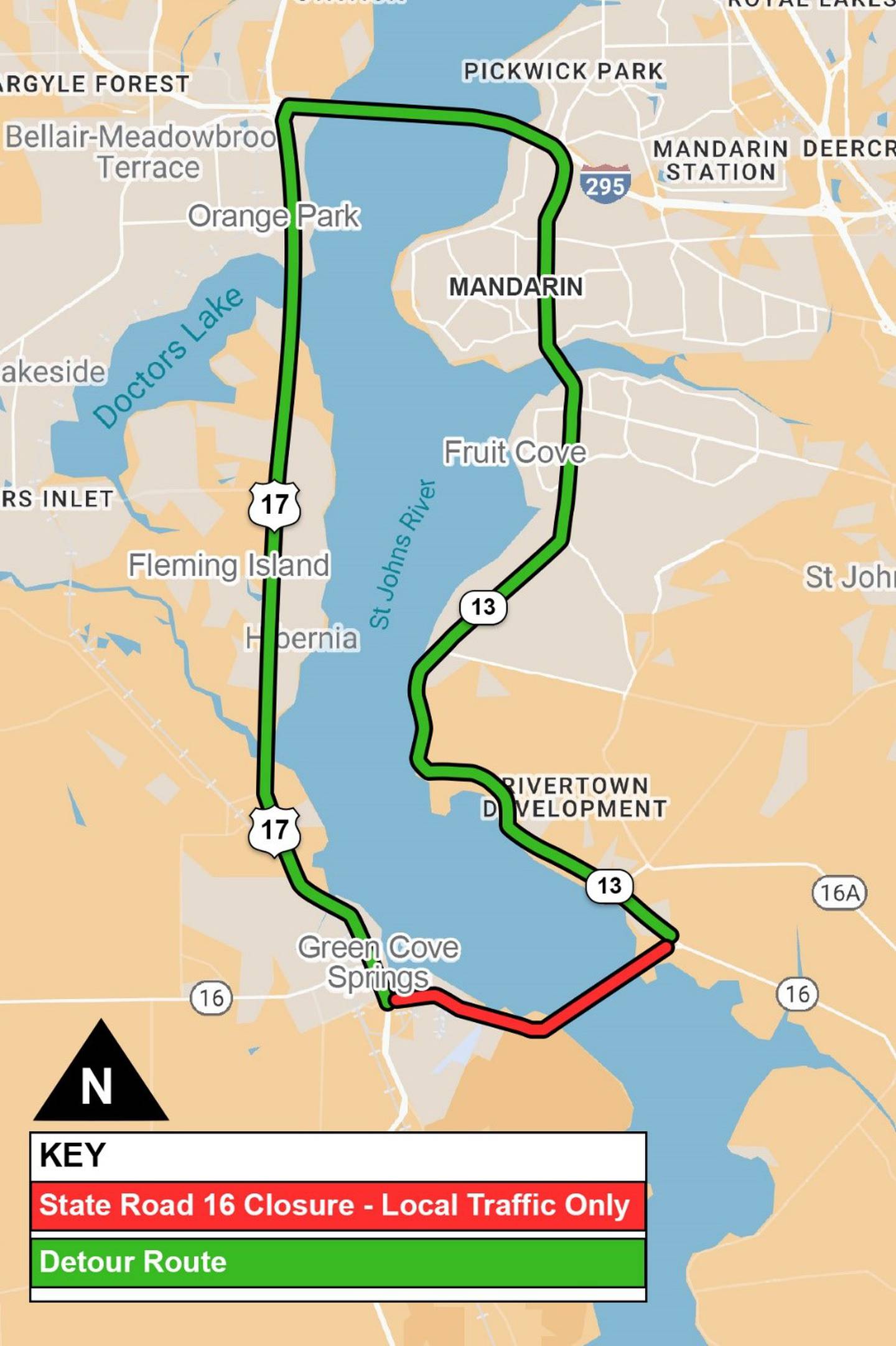 Starting Jan. 26, the Shands Bridge will be closed on three consecutive weekends.