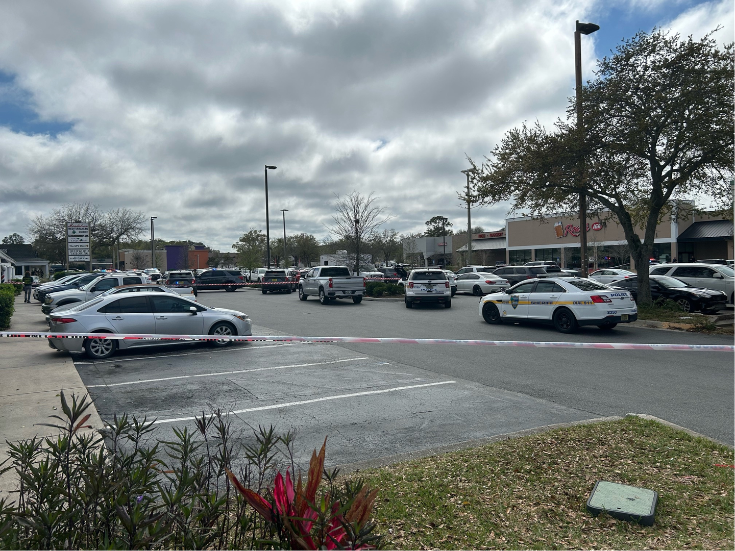 Police rope off Southside parking lot