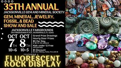 Jacksonville Fair Grounds to host 35th Annual Gem and Mineral Show October 6-8