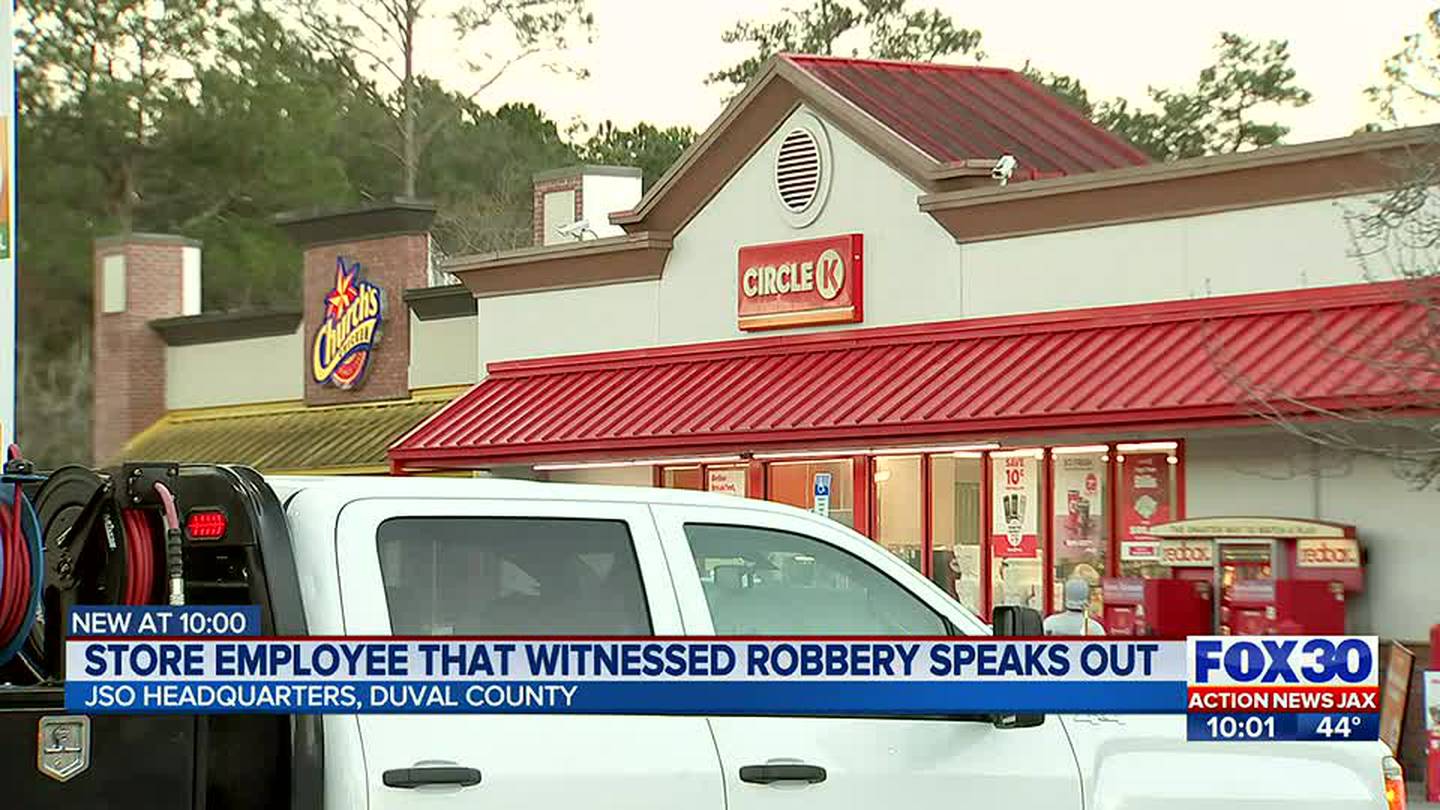 Convenience store employee recounts man robbing store on Jacksonville’s Westside