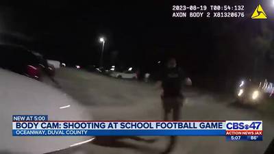 Jacksonville police: Stolen gun used in shooting outside of football game; body cam video released