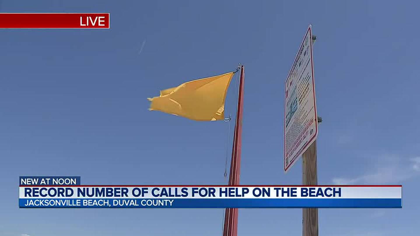 Jacksonville Beach Ocean Rescue sees record number of calls over weekend