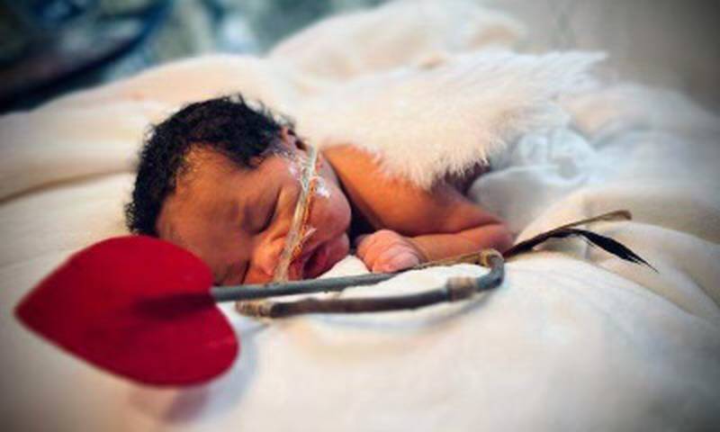 Baby boy Z'Kai was born earlier this week on Feb. 8, 2024 at HCA Florida Memorial Hospital.