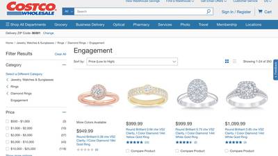 Costco discount ring sizing