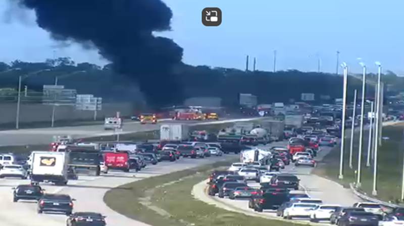 At least two people were killed after a plane attempting to make an emergency landing on Interstate 75 in Collier County, Florida, crashed with a car Friday afternoon.