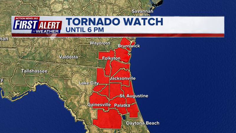 Tornado watch until 6 p.m.
