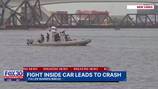 Fight and crash on Fuller Warren Bridge, search of river below