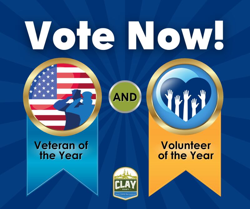 Vote for the 2024 Veteran, Volunteer of the Year Award in Clay County.
