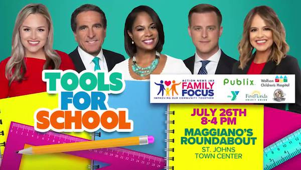 TODAY: Donate to kids in need at Action News Jax’s Family Focus ‘Tools for School’ supply drive