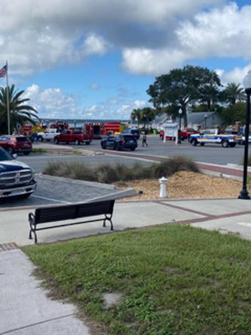 A viewer sent Action News Jax this photo from the scene of a dock collapse in St. Marys.