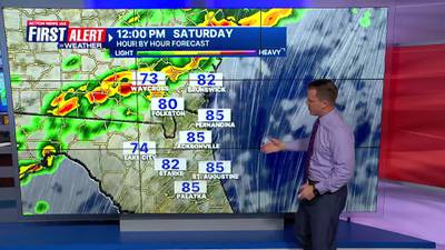 First Alert Weather Day declared for potential strong storms in the Jacksonville area Saturday