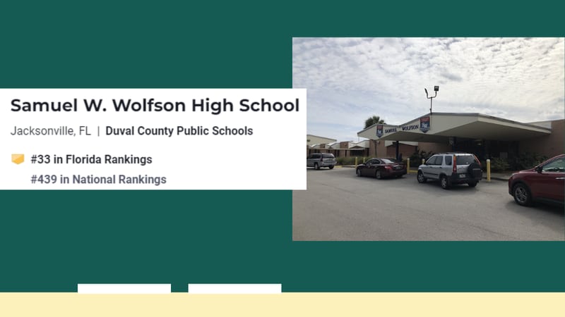 Samuel W. Wolfson High School, Jacksonville (No. 33 in the state, No. 439 nationally)