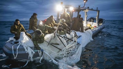U.S. Navy finds debris from Chinese spy balloon off Myrtle Beach coast