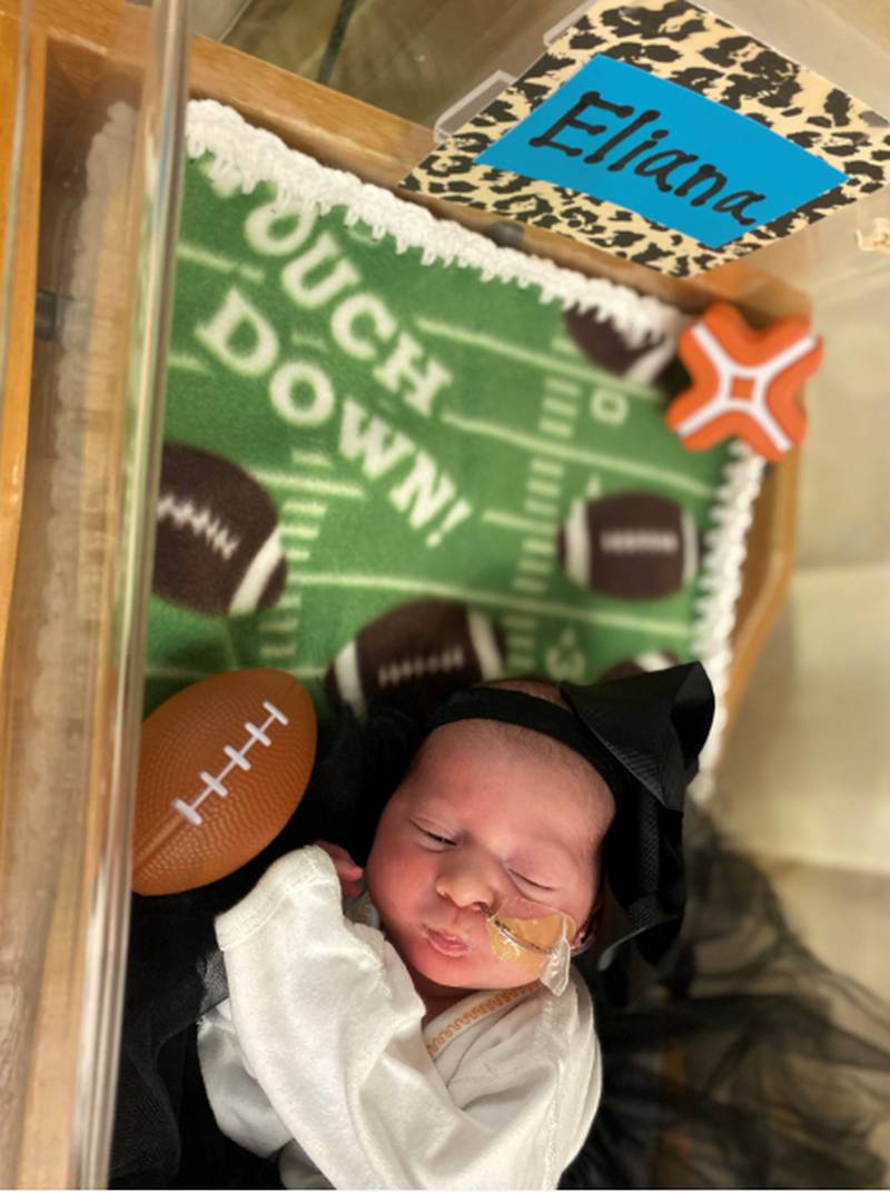 NICU nurses dress up babies for the Jags game this weekend.