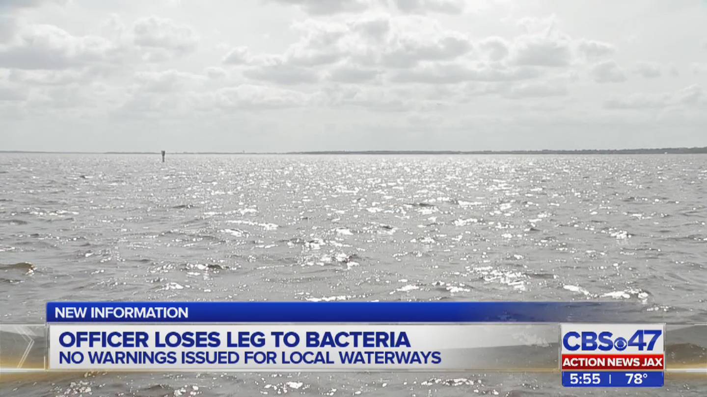 Doctors warn of bacteria in salt water after Jacksonville officer