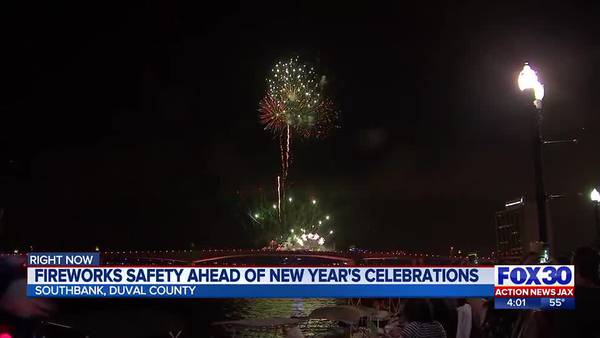 Jacksonville Fire and Rescue Department shares firework safety reminders ahead of New Year's Eve