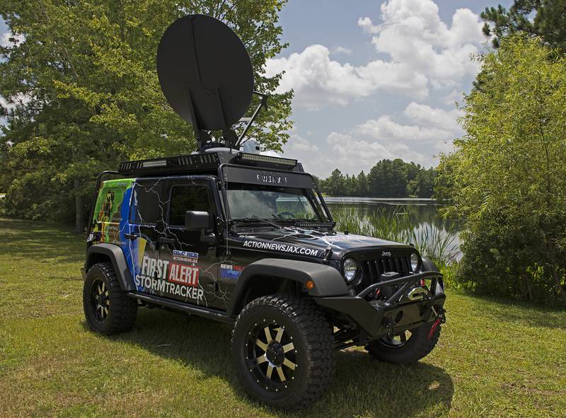 Action News Jax Launches Jacksonvilles Only High Tech Tv Station Weather Vehicle Action News Jax 