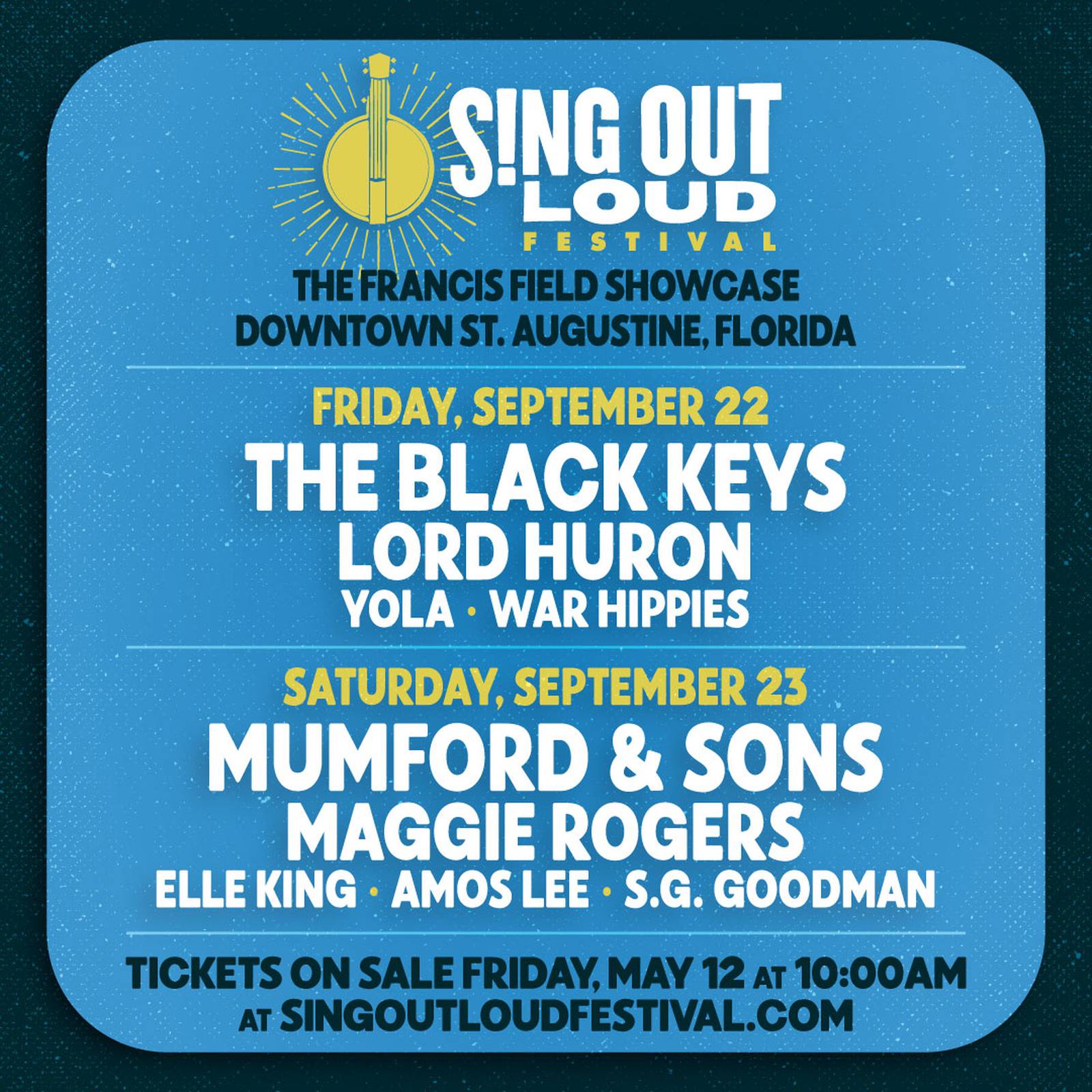 ‘Black Keys,’ ‘Mumford and Sons’ headlining Sing Out Loud Festival this
