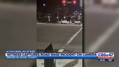 ‘Fight me like a man:’ Witness captures road rage incident on camera in Jacksonville’s Brooklyn area