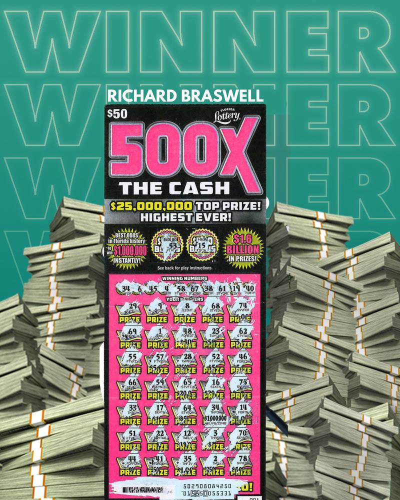 St. Augustine man wins $1M on Florida Lottery scratch-off
