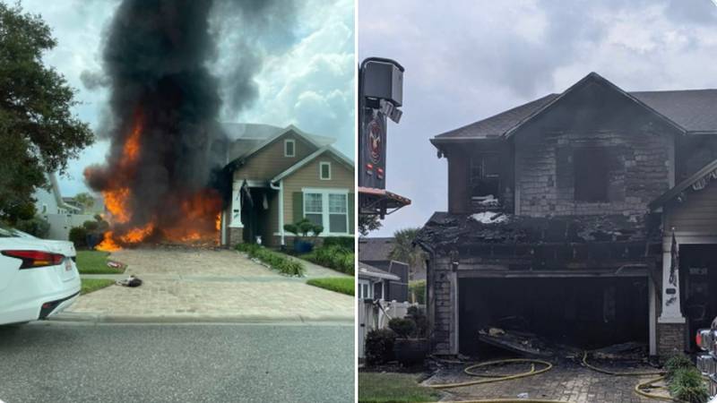 A home caught fire in Nocatee on Monday, June 14.