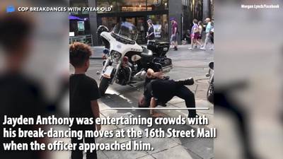 Your Daily Pitch Feel-Good Minute: Cop break dances with 7-year-old
