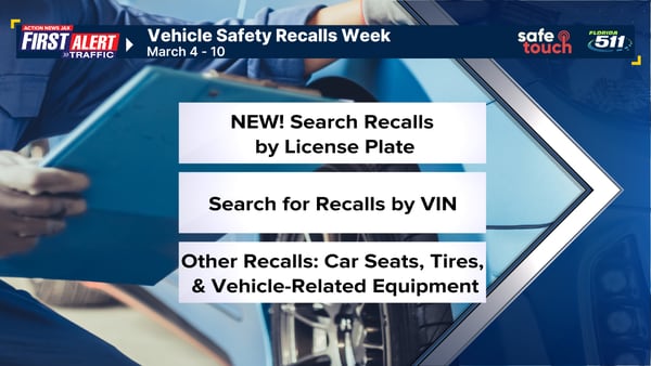 First Alert Traffic: Vehicle Safety Recall Week, Here’s how to check if your vehicle is under recall