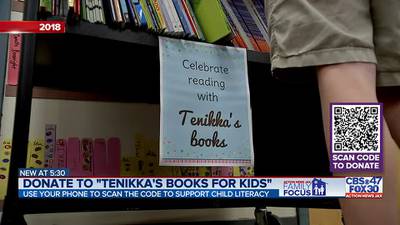 The impact of your donations to Tenikka’s Books for Kids