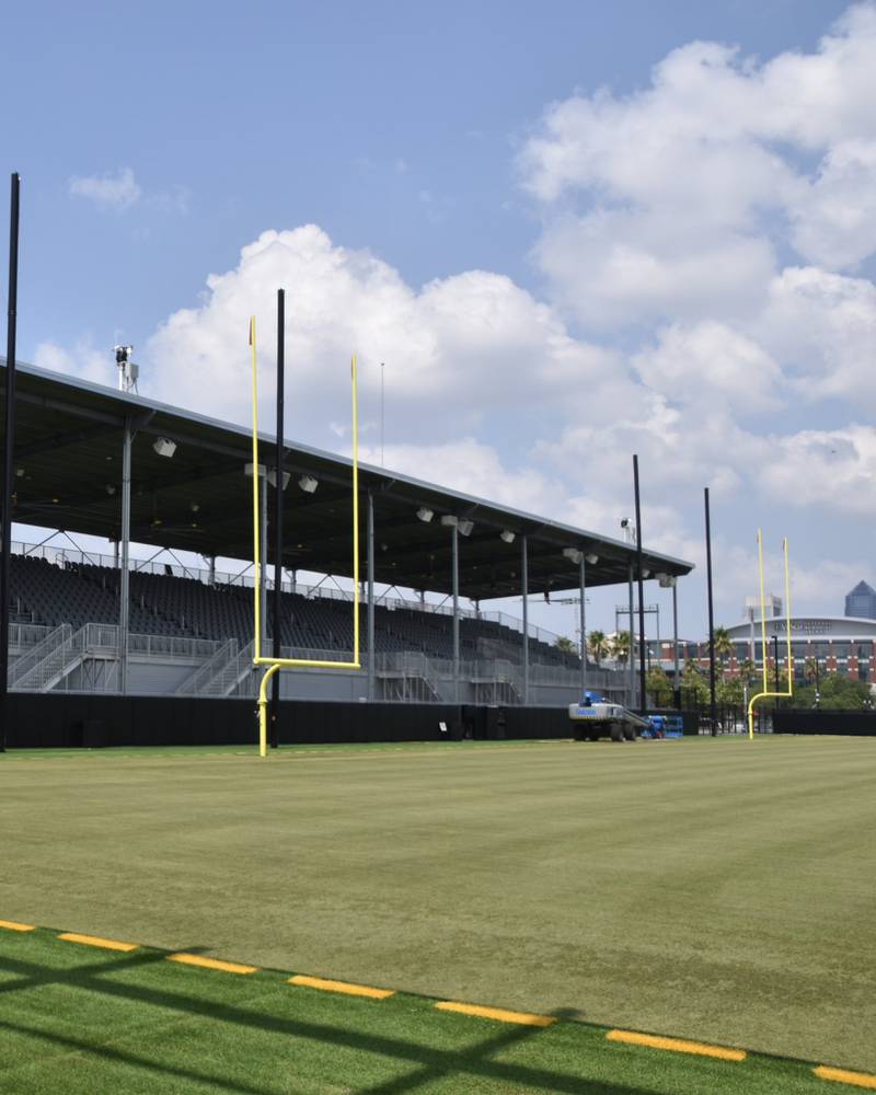 The Jacksonville Jaguars have been sharing behind-the-scenes looks at Miller Electric Center, its new practice facility that is nearing completion.