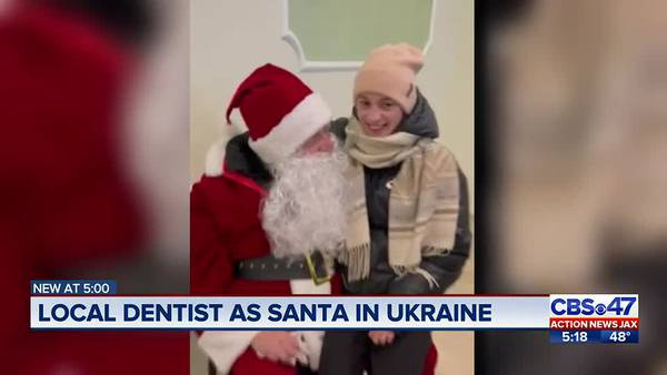 Jacksonville dentist travels to Ukraine as Santa to bring Christmas cheer to war-torn country