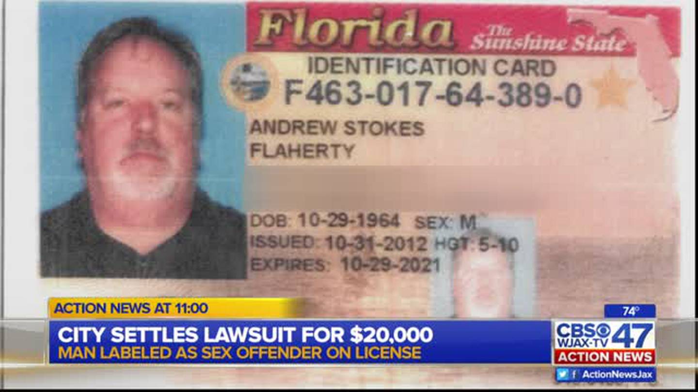 Man Awarded 20k After Incorrectly Labeled As Sex Offender On Id Card Action News Jax