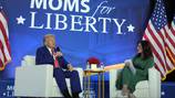 Trump questions acceptance of transgender people as he courts his base at Moms for Liberty gathering