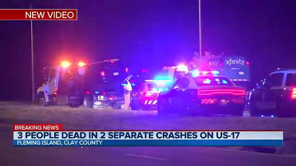 3 people killed in 2 separate crashes in Clay County
