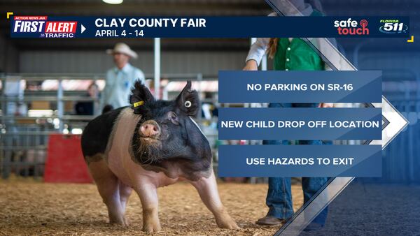 First Alert Traffic: Clay County Fair update to parking at fairgrounds